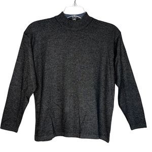 Roberto Villini Sweater‎ Womens Medium Gray Merino Wool Blend Basic Minimalist